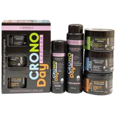 Imagem de Kit capilar cronoday nutrição e regeneração - 5 itens charmelle - CHAE