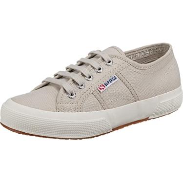 Imagem de Superga Tênis clássico unissex 2750 Cotu, Areia cinza/Full Avorio, 34 BR
