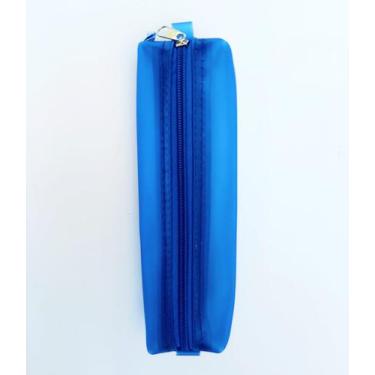 Imagem de Estojo escolar médio slim neon pvc - goodie - unitário, AZUL