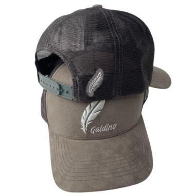 Imagem de Boné Trucker Cinza Aveludado Galdino.