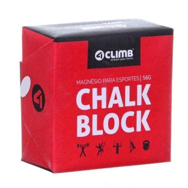 Imagem de Carbonato de magnésio chalk block 56g 4climb - INICIATIVA FITNESS