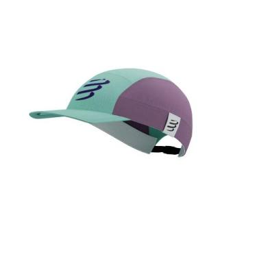 Imagem de Boné 5 Panel - Compressport, Verde, Roxo
