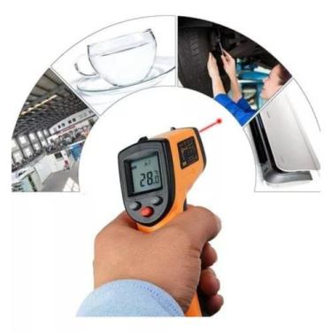Imagem de Termometro GM320  Digital Laser  Industrial Infravermelho Culinario - 