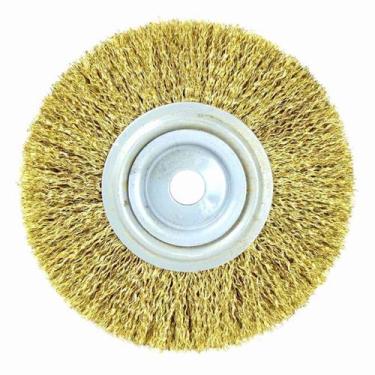 Imagem de Escova Circular Ondulada de Aço Latonado 6 X 1/2 Polegadas - Parauso