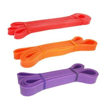 Imagem de Kit Super Band 3 Intensidade Leve Médio E Forte Elástico - 365 SPORTS