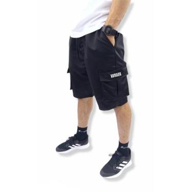 Imagem de Bermuda Cargo Corta Vento Verão Masculina 5 Bolsos Skate - HUNTER, Pre