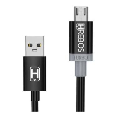 Imagem de Cabo Carregador Micro Usb Turbo Compativel Samsung M10 S6 A10 S7 - HRE
