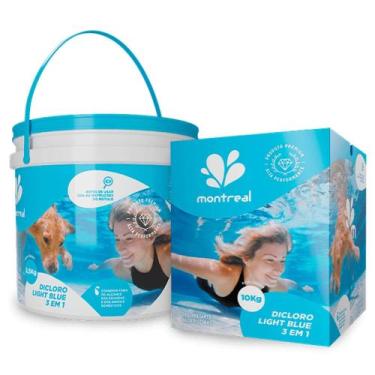 Imagem de Cloro Para Piscina Montreal Light Blue 3 em 1 - BALDE 10kg
