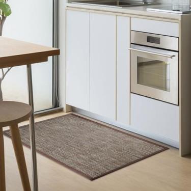 Imagem de 2 Tapete Cozinha Antiderrapante Limpa Fácil Mod M2 45x65 - IDEALIZA
