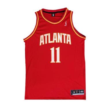 Imagem de Regata Basquete Masculina M10 Slam Atlanta, Vermelho, GG