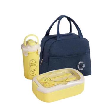 Imagem de Mini Bag Térmica Com Zíper Multiuso + kit Lancheira + Copo Infantil - 