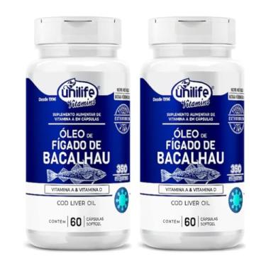 Imagem de Óleo de Fígado de Bacalhau 350mg - 2 unidades de 60 cápsulas - Unilife