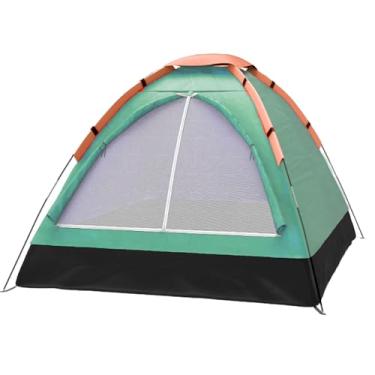 Imagem de Barraca Camping Tenda Iglu Portátil 4 Pessoas 200 * 135 * 100cm Ar Livre Pesca Verde Claro WCT FITNESS