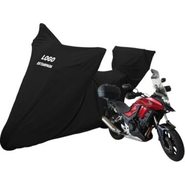 Imagem de Capa Cobrir Moto Honda Cb 500X Tecido Com Bauleto Top Case (Preto)