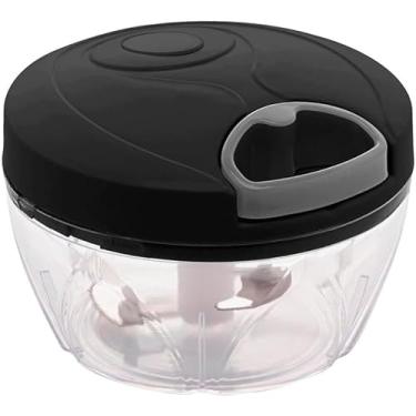 Imagem de Processador de Alimentos Manual 3 Lâminas 500 ml Mini Triturador Moedor Picador de Alimentos Linha Premium Design Moderno Praticidade Agilidade Economia de Tempo Facilidade no Dia a Dia