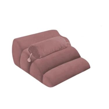 Imagem de ＫＬＫＣＭＳ Travesseiro de rosto para baixo, travesseiro de cunha de cabeceira, travesseiro de cama confortável, almofada de apoio para as costas das pernas, Rosa