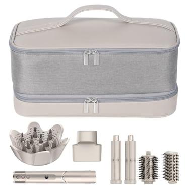 Imagem de WINZEDGE Estojo de Transporte de Viagem para Sistema de Secagem E Modelagem Shark Flexstyle Air, Bolsa de Armazenamento de Acessórios para Cabelo de Camada Dupla para Organizador de Modelador Dyson Ai
