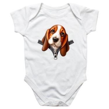 Imagem de Body intantil Basset Hound no Ziper - Alearts, GG