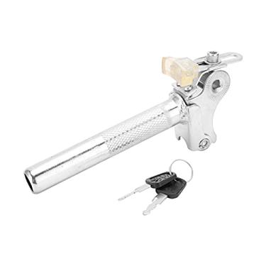 Imagem de Barra de segurança de metal do assento elétrico para a bicicleta de bicicleta de bicicleta acessório de segurança de segurança fácil instalação anti -roubo de design leve e forte