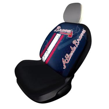 Imagem de FANMATS 40459 MLB - Capa de assento Atlanta Braves Rally com Braves com logotipo principal Tomahawk