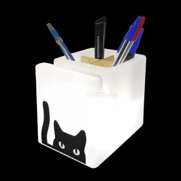 Imagem de Organizador De Mesa Iluminado Logo Gatinho Espião A Pilha - 10010784 -
