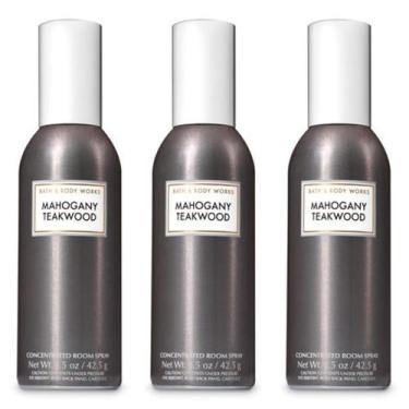 Imagem de Spray Corporal Bath & Body Works Mahogany Teakwood - Kit com 3 Unidade