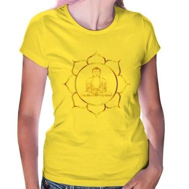 Imagem de Baby Look Buda - Foca na Moda, Amarelo, GGG