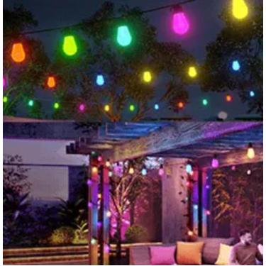 Imagem de Varal de Lâmpadas RGB Wi-Fi 10 metros - Casa Conectada