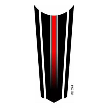 Imagem de Adesivo Faixa  Gravata  Tanque Resinado Cg Honda 274 - Resitank