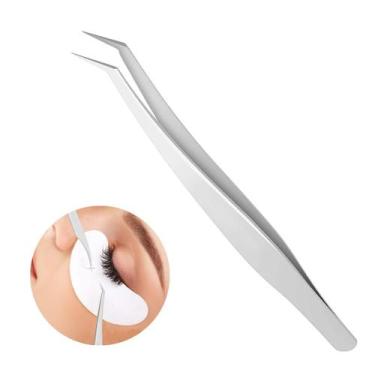 Imagem de Pinça Para Extensão De Cilios Diagonal Para Separação Isolamento - Pin