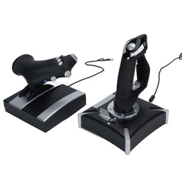 Imagem de Joystick de Simulação de Voo Com Vibração, Controle Simulador Série X S, de Simulação Joystick e Acelerador para Wins7 8 10 11