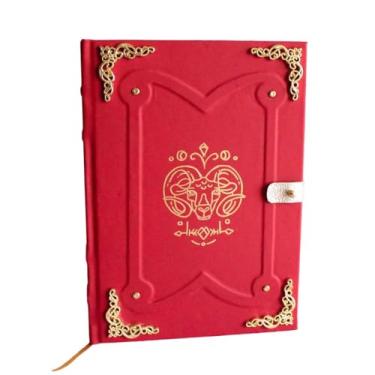 Imagem de Caderno Feito à Mão Grimório Diário Signos - Áries A5 200 Folhas