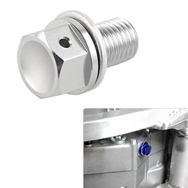 Imagem de NICECNC Tampa de parafuso de drenagem de óleo magnética verde compatível com Suzuki DRZ400S 2000-2009 2011-2023 DRZ400SM 2005-2009 2013-2023 DRZ400E 2000-2007 M10 x 1,25 parafusos Veja o ajuste