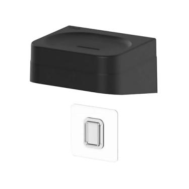 Imagem de Saboneteira Porta Sabonete Eleve De Parede Com Suporte Para Gilete Com Fixação Adesiva Banheiro Ou