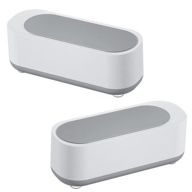 Imagem de Limpador Ultrassonico de Oculos Joias Kit 2 unidades Pincel de Maquiagem Alta Frequencia Portatil Multiuso Alta Precisao