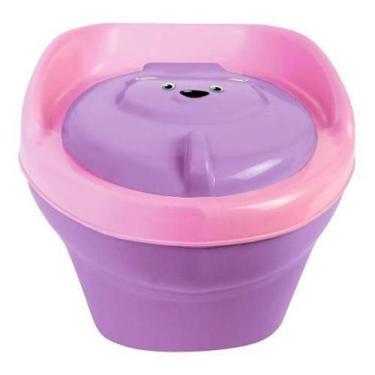 Imagem de Pinico Infantil Troninho Criança Styll Baby Musical Rosa, Lilás e Rosa