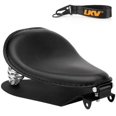 Imagem de LKV Assento De Motorista Individual Para Motocicleta Com Kit Montagem Base Assento, Assentos Personalizados Chopper Bobber, Ajuste Universal Harley Davidson Sportster Xl 1200 883 48