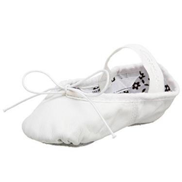 Imagem de Capezio Tênis de balé feminino Daisy 205 (bebê/criança pequena), branco, tamanho 36, Branco, 19