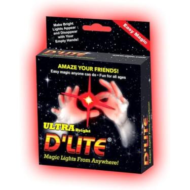 Imagem de D'Lite s Regular Blue Lightup Magic – Polegares – Conjunto de 2 luzes ultra brilhantes originais incríveis – Truques de mágica de closeup e palco – Fácil – Caixa de vídeo de treinamento gratuito (regular, azul)