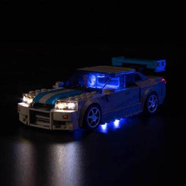 Imagem de Kit de luz BrickBling LED para Lego Speed Champions Nissan Skyline GT-
