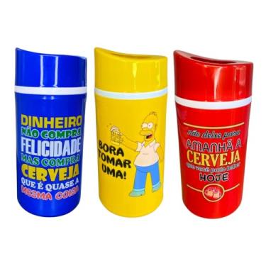 Imagem de 3 Porta Garrafa 600ml Suporte Cerveja Térmico Personalizados