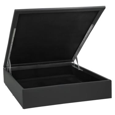 Imagem de Base Baú Physical Preto Casal (138X188X39) - Ortobom