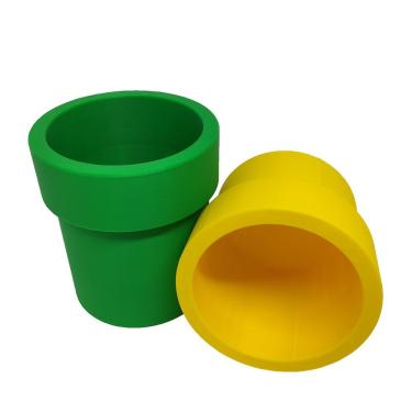 Imagem de Porta Objetos Caneta 3d Kit De Canos Mario Gamer Mesa Escritório Geek