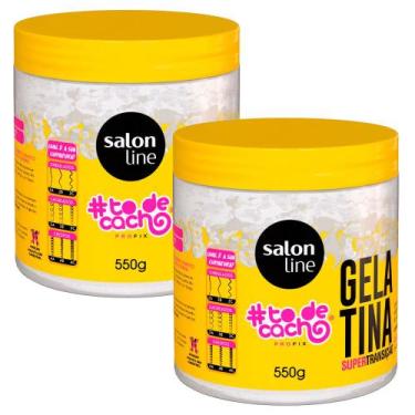 Imagem de Kit Gelatina Transição Capilar Salon Line To De Cacho 550g - 2 Unidade