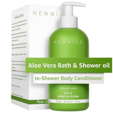Imagem de New Miuz Hidratante Para Pele Úmida No Chuveiro, Óleo Condicionador Corporal, Cuidado Natural Pós-Pernas, Suave, 2 Em 1, Banho Calmante, Presente Auto-Spa