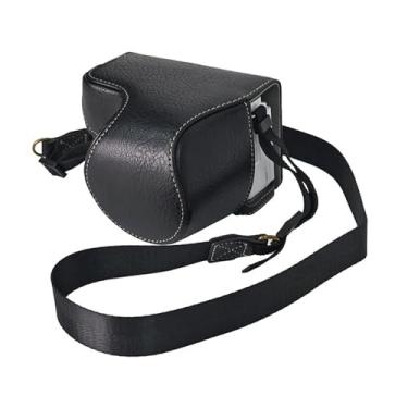 Imagem de Rieibi Capa Protetora Para Câmera Sony Zv-E10 Ii, De Couro Alpha Zv E10, Lente Zve10 Fit 16-50 Mm, Bolsa Com Alça Ombro