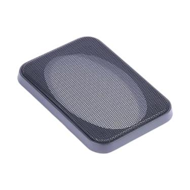 Imagem de ZGUZMCMK Protetor de grade de alto-falante de carro, preto, protetor à prova de poeira, fácil de instalar, acessórios para proteção decorativa de alto-falante, S