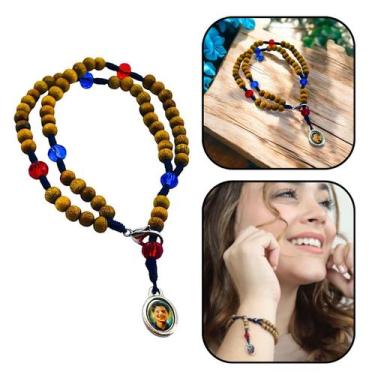 Imagem de Pulseira Terço Carlo Acutis Madeira 4 mm - FORNECEDOR 6