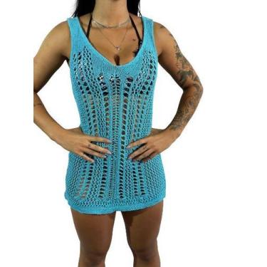 Imagem de Saída Praia Vestido Decote Moda Acabamento R02 - Fanáticos Por Cintas,