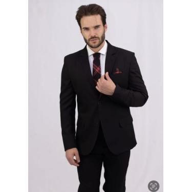 Imagem de Terno Slim MICROFIBRA PRETO - Elegante ternos , 44